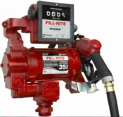 BOMBA COMBUSTIBLE AC DE 115V CON PISTOLA MANUAL CUENTA LITROS 901CL 35GPM
