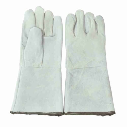 Guantes largos de carnaza