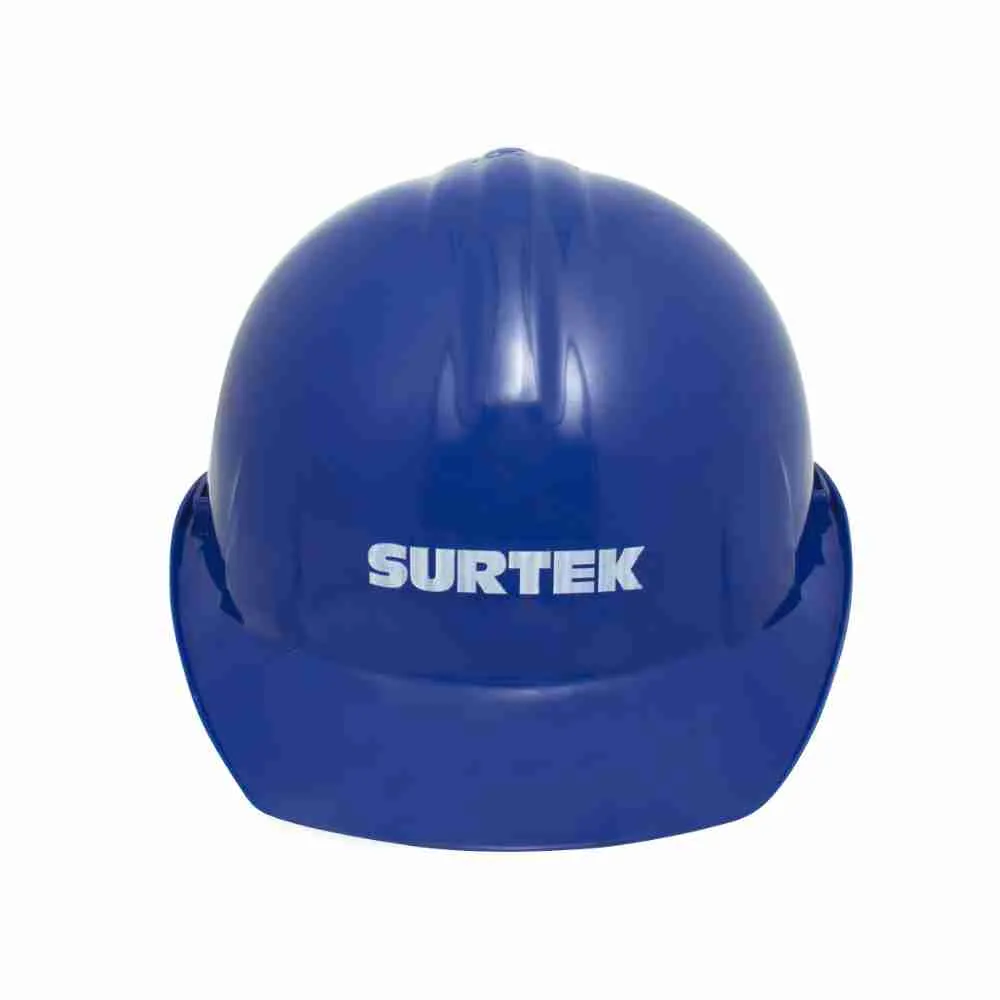 Casco de seguridad con ajuste de intervalos azul