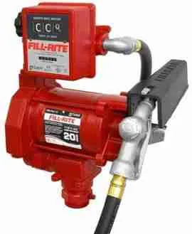 BOMBA COMBUSTIBLE AC DE 115V CON PISTOLA MANUAL CUENTA LITROS 807CL 57GPM