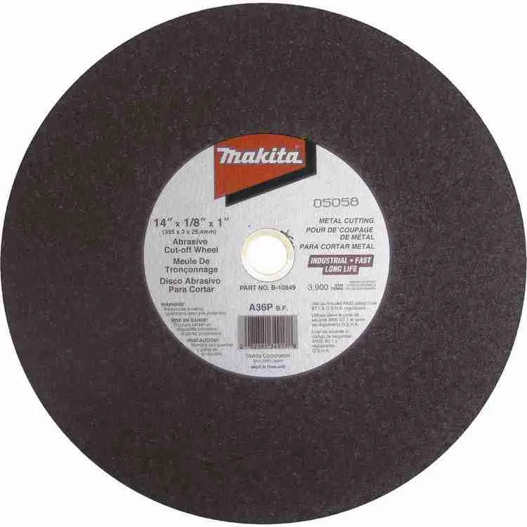 DISCO CORTE METAL 14x1x3.00mm MAKITA (A90744)