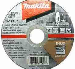 DISCO CORTE ACERO INOX 4 1/2x7/8x1.00mm