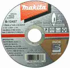 DISCO CORTE ACERO INOX 4 1/2x7/8x1.00mm