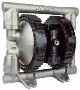 BOMBA DOBLE DIAFRAGMA, OPERADA POR AIRE, 1 PLG NPT, HYTREL