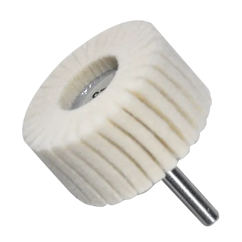 RUEDA FLAP DE FELPA CON VASTAGO 2X1X1/4