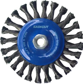 CEPILLO CIRCULAR DE ALAMBRE TRENZADO 6"