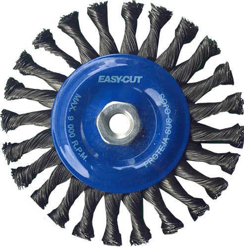 CEPILLO CIRCULAR DE ALAMBRE TRENZADO 6"