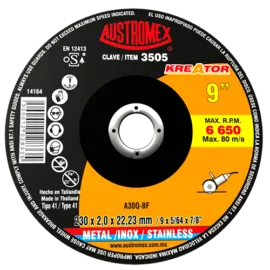 DISCO CORTE 9" INOX