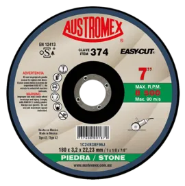 DISCO COPA CORTE PIEDRA 7X3/32X7/8 EASY CUT