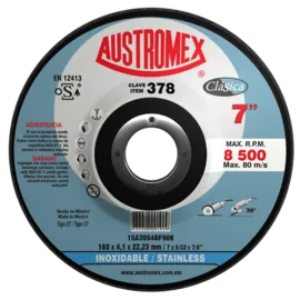 DISCO COPA CORTE-DESBASTE LIGERO INOX 7X5/32X7/8