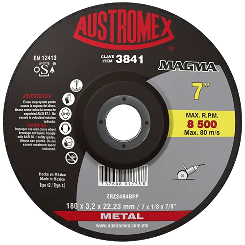 DISCO DESBASTE 7"X1/8