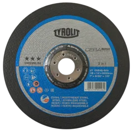 DISCO DE DESBASTE TYROLIT CERABOND  178 x 7.0 x 22.23MM, 2 EN 1