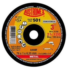 DISCO CORTE METAL 3"X1MM
