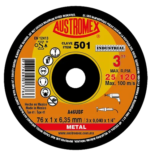 DISCO CORTE METAL 3"X1MM
