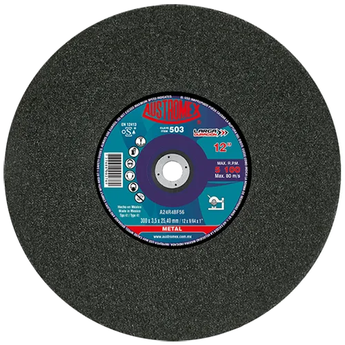 DISCO CORTE METAL LARGA DURACION 12X1/8X1