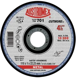 DISCO CORTE METAL 4 1/4X3/64X7/8