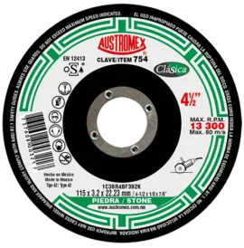 DISCO COPA CORTE PIEDRA ALTO RENDIMIENTO 4 1/2X1/85X7/8 EASY CUT