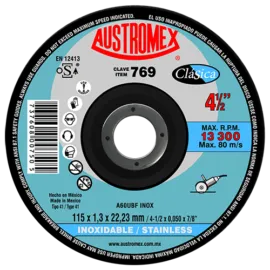 DISCO CORTE INOX 4.5X7 /8